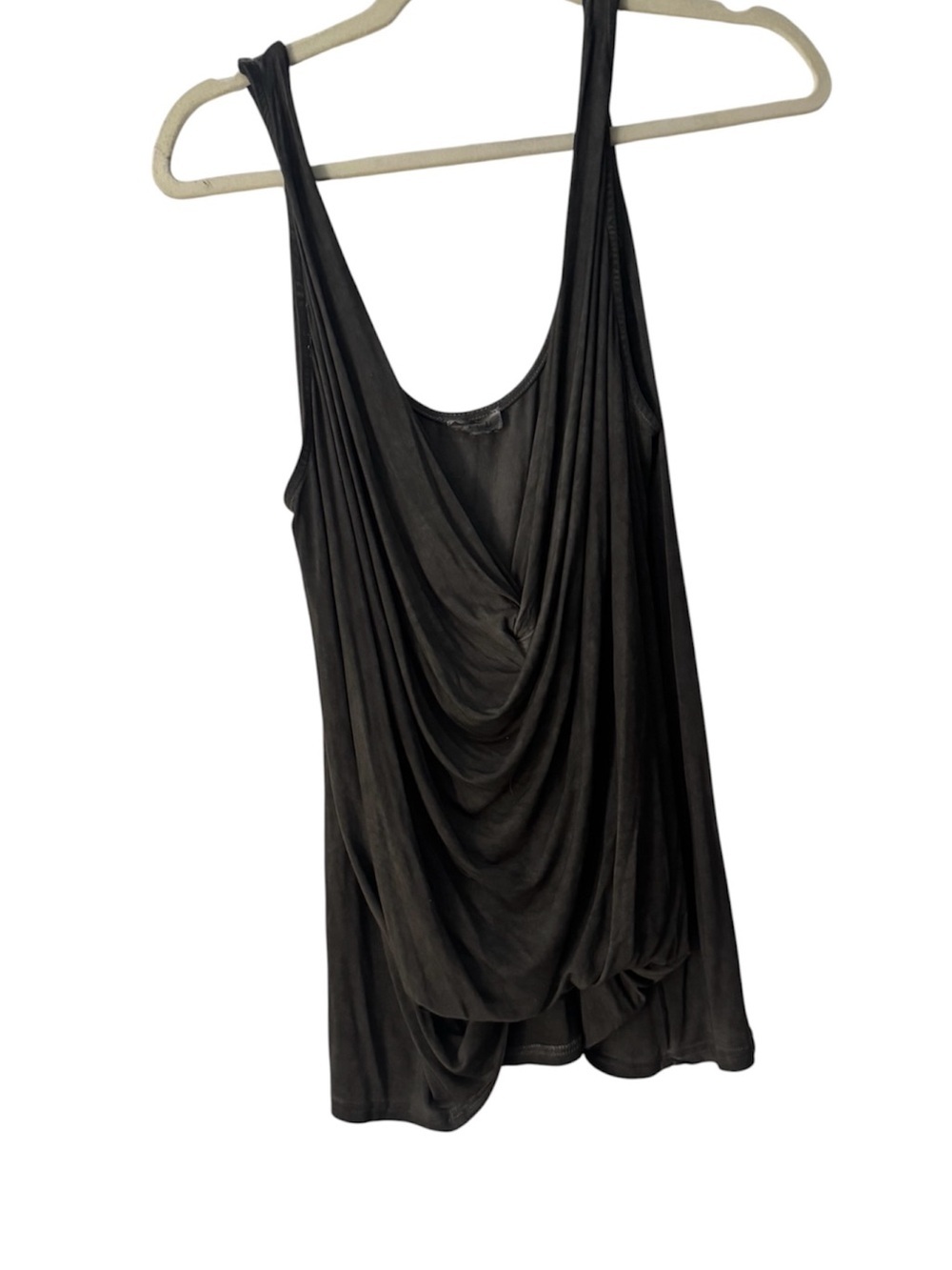 Pol Clothing Plunging Twist Tank Top Charcoal Size M - Picture 4 of 7